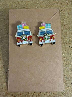 Sugarfix Holiday Van Stud Earrings